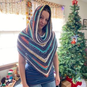 Wild Oleander Hooded Scarf